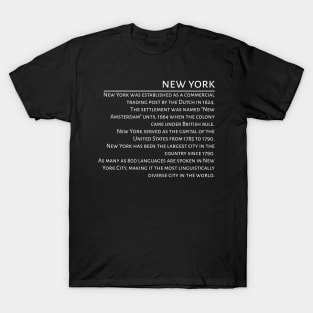 New York Awesome History T-Shirt